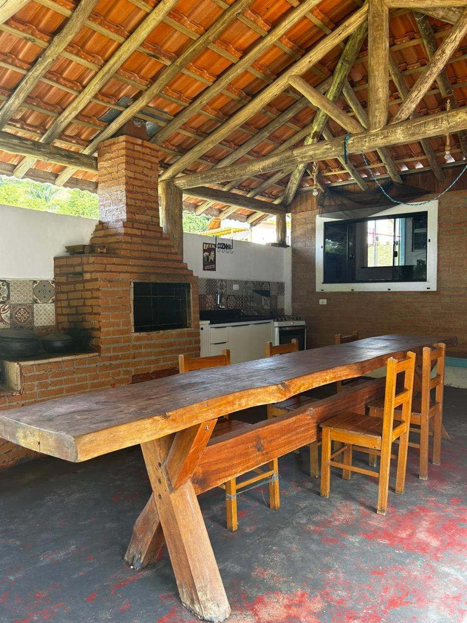 Cantinho Na Roca Com Piscina Santo Antônio do Pinhal Esterno foto